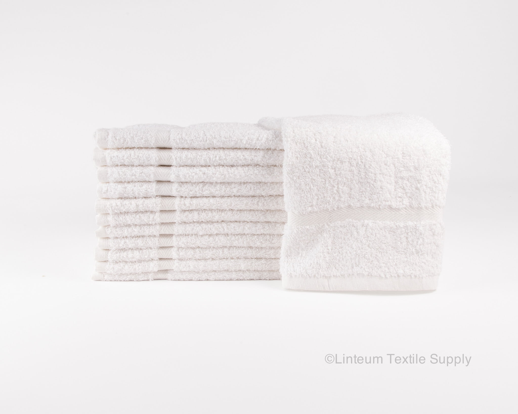 Linteum Textile White 12 Pack Luxury Hand Towel 16x27 Inches, Premium