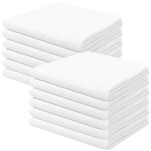 Linteum Textile White Poly/Cotton Pillowcases Queen/Standard Size, T