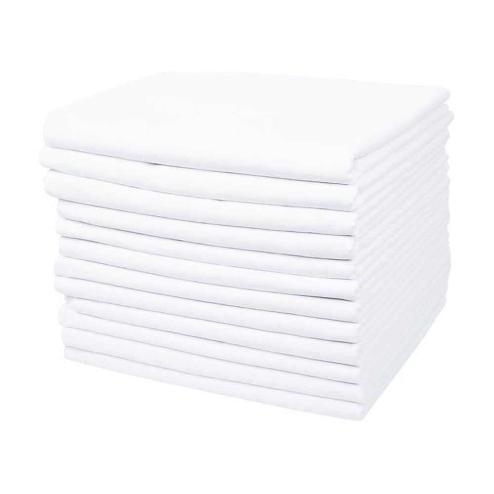 Linteum Textile XXL Twin Flat Sheets 66"x115" White 250 Thread Count