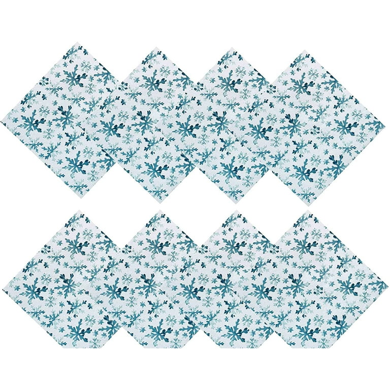 Winter Snowflakes Snowmen White & Blue Washi Tape Set (#W048