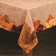 thumbnail image 1 of Lintex Linens Autumn Leaves 100% Cotton Tablecloth 60" X 84", 1 of 1