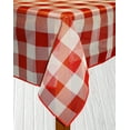 thumbnail image 1 of Lintex Linens Bistro Check Indoor/Outdoor Table Cloth, Red, 1 of 2