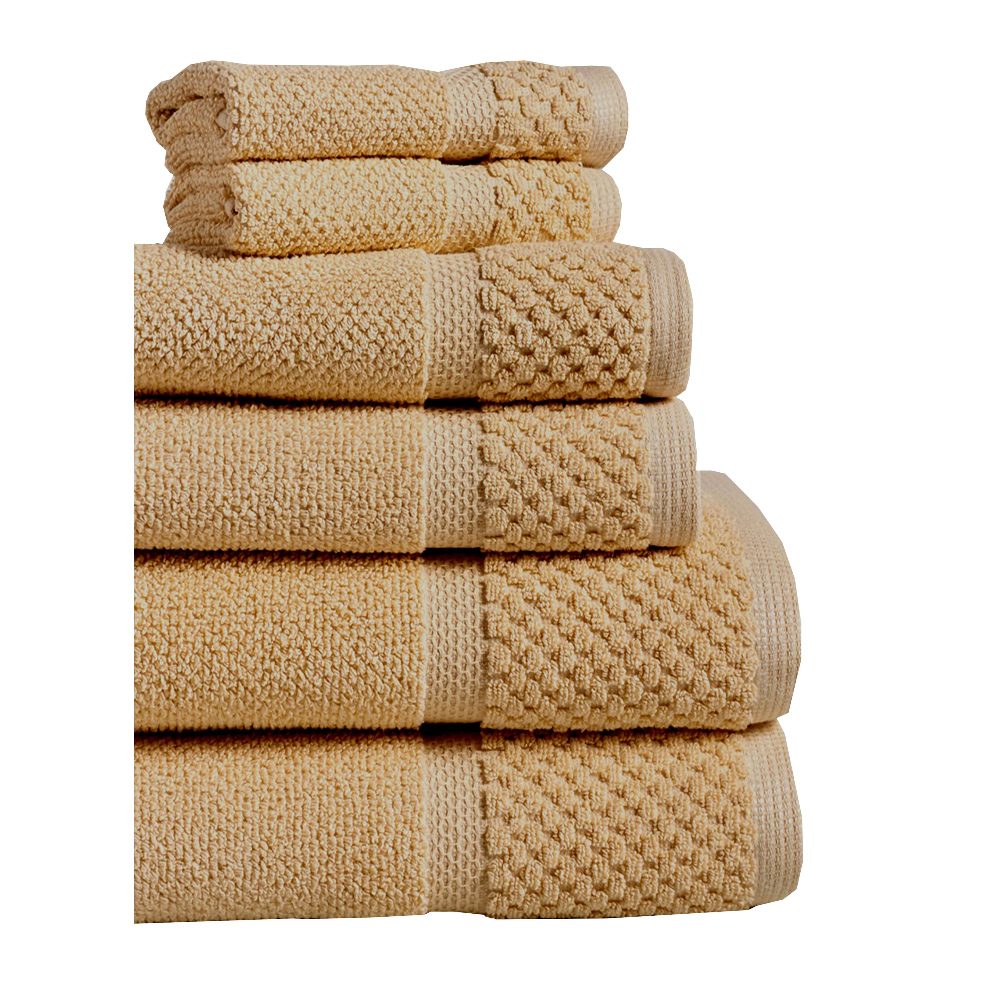 Lintex Linens Diplomat 6-Piece Turkish Cotton Towel Set by Espalma Cream