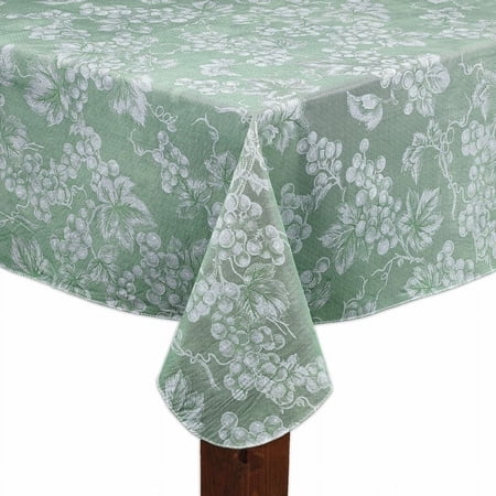 Lintex Linens Grapevine Indoor/Outdoor Vinyl Tablecloth Sage 60"x120" Rectangle