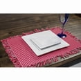 thumbnail image 1 of Lintex Linens Homespun Check Red 100% Cotton Placemat (Set of 4), 1 of 5