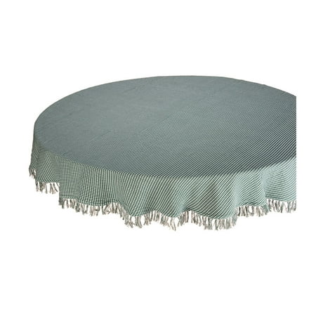 Lintex Linens Homespun Hunter 100% Cotton Tablecloth 70" Round