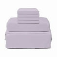 thumbnail image 1 of Lintex Linens Hotel Collection 1800 6-Piece Bed Sheet Set Lilac Queen, 1 of 5