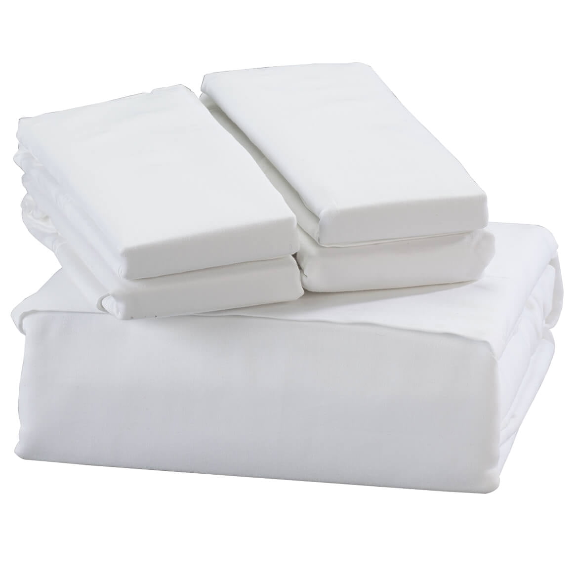 Lintex Linens Hotel Collection 1800 6Piece Bed Sheet Set White Queen