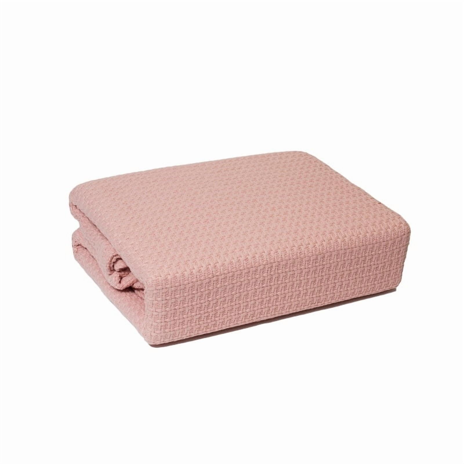 Lintex Linens Marquis 100% Cotton Blanket Full/Queen - Rose