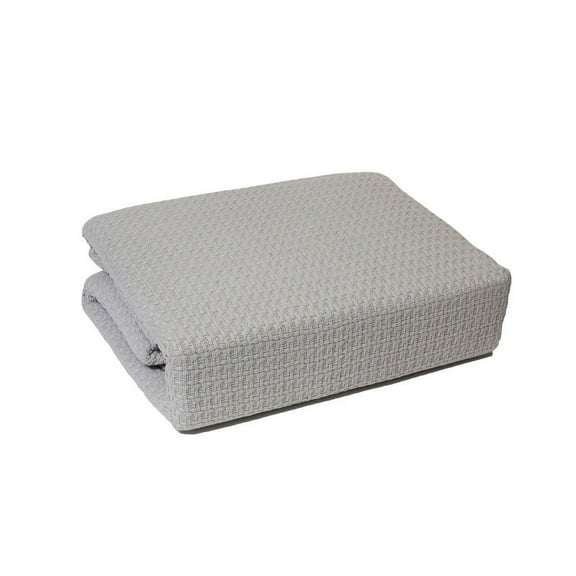Lintex Linens Marquis 100% Cotton Blanket Twin - Grey