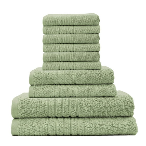 Lintex Linens Softee 10-Piece 100 Cotton Bath Seedling