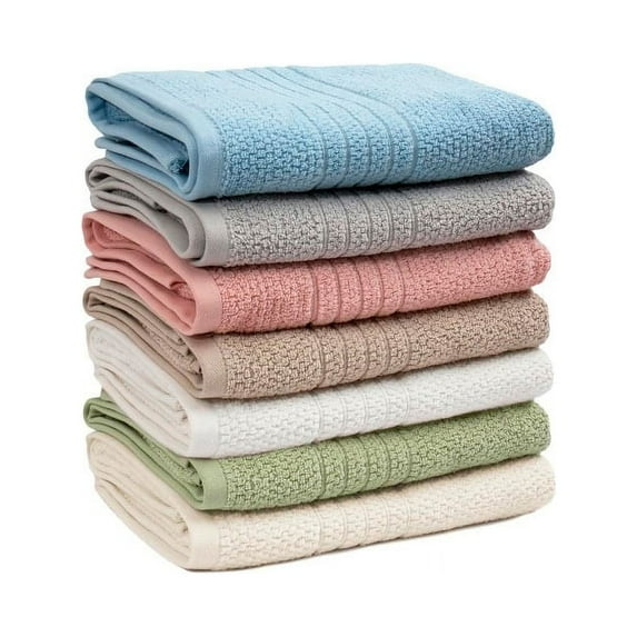 Lintex Linens Softee 6-Piece 100% Cotton Bath Seedling