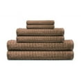 thumbnail image 1 of Lintex Linens Textured 6-piece Combed Cotton Bath Towel Set Taupe, 1 of 5