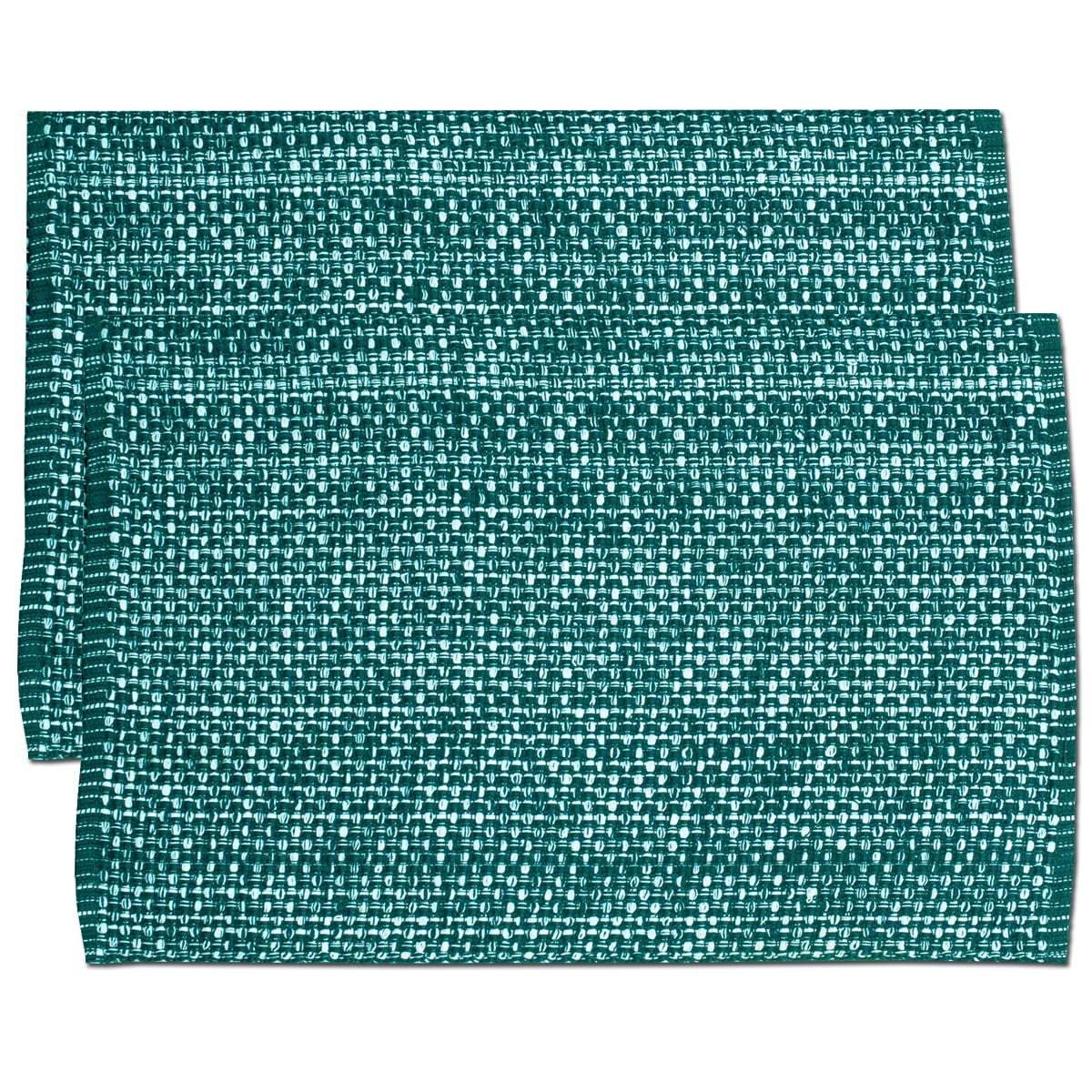 Lintex Trends Collection Two Tone Woven Placemat 100% Cotton 10" x 19" 2 Pack