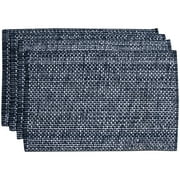Lintex Trends Collection Two Tone Woven Placemat 100% Cotton 10" x 19" 4 Pack