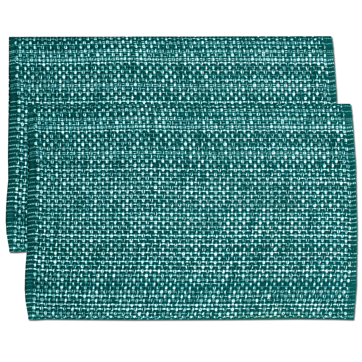 Lintex Trends Collection Two Tone Woven Placemat 100% Cotton 10" x 19" 6 Pack