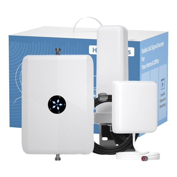 Lintratek Cell Phone Signal Booster for Home, Cell Phone Booster for All U.S. Carriers, Band 2/4/5/12/17 Cell Booster up to 5,500 Sq ft, Boost 3G 4G LTE 5G Voice & Data | FCC Approved
