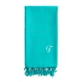 thumbnail image 1 of Linum Home 100% Turkish Summer Fun Monogrammed Pestemal Beach Towel, 1 of 2