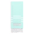 thumbnail image 1 of Linum Home Authentic Ella Soft Aqua Monogrammed Pestemal Fouta Turkish Cotton Beach and Head Towel Set (Set of 2) T, 1 of 5