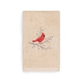 thumbnail image 1 of Linum Home Christmas Cardinal Embroidered Beige Turkish Cotton Hand Towel, 1 of 1