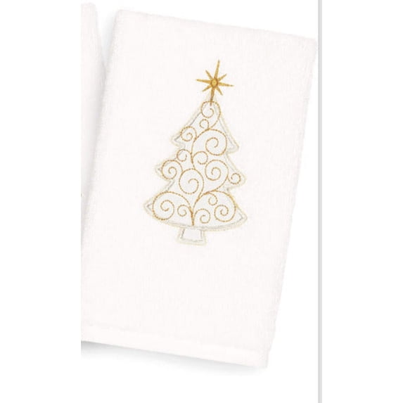Linum Home Christmas Cotton Hand Towel, NWT