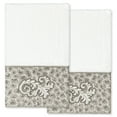 thumbnail image 1 of Linum Home Textiles 100% Turkish Cotton April 2PC Embellished Hand Towel Set, 1 of 3