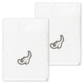 thumbnail image 1 of Linum Home Textiles 100% Turkish Cotton April 2PC Embellished Washcloth Set, 1 of 3