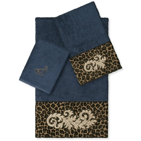 Linum Home Textiles 100% Turkish Cotton April 3PC Embellished Towel Set