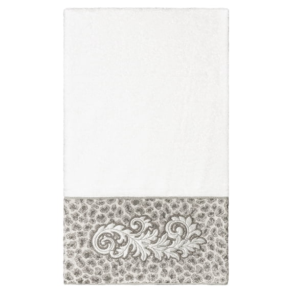 Linum Home Textiles 100% Turkish Cotton April Embellished Bath Towel