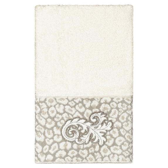 Linum Home Textiles 100% Turkish Cotton April Embellished Hand Towel