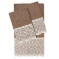 thumbnail image 1 of Linum Home Textiles 100% Turkish Cotton Arian 3PC Cream Lace Embellished Towel Set, 1 of 2