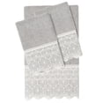 thumbnail image 1 of Linum Home Textiles 100% Turkish Cotton Arian 3PC Cream Lace Embellished Towel Set, 1 of 2