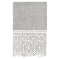 thumbnail image 1 of Linum Home Textiles 100% Turkish Cotton Arian Cream Lace Embellished Hand Towel, 1 of 2