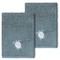 thumbnail image 1 of Linum Home Textiles 100% Turkish Cotton Ava 2PC Embellished Washcloth Set, 1 of 2