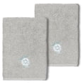 thumbnail image 1 of Linum Home Textiles 100% Turkish Cotton Ava 2PC Embellished Washcloth Set, 1 of 2