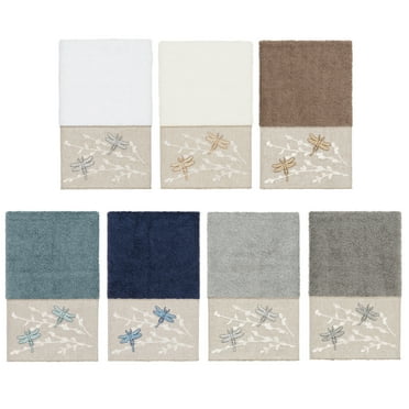 Linum Home Textiles 100% Turkish Cotton BRAELYN Embellished Bath Towel