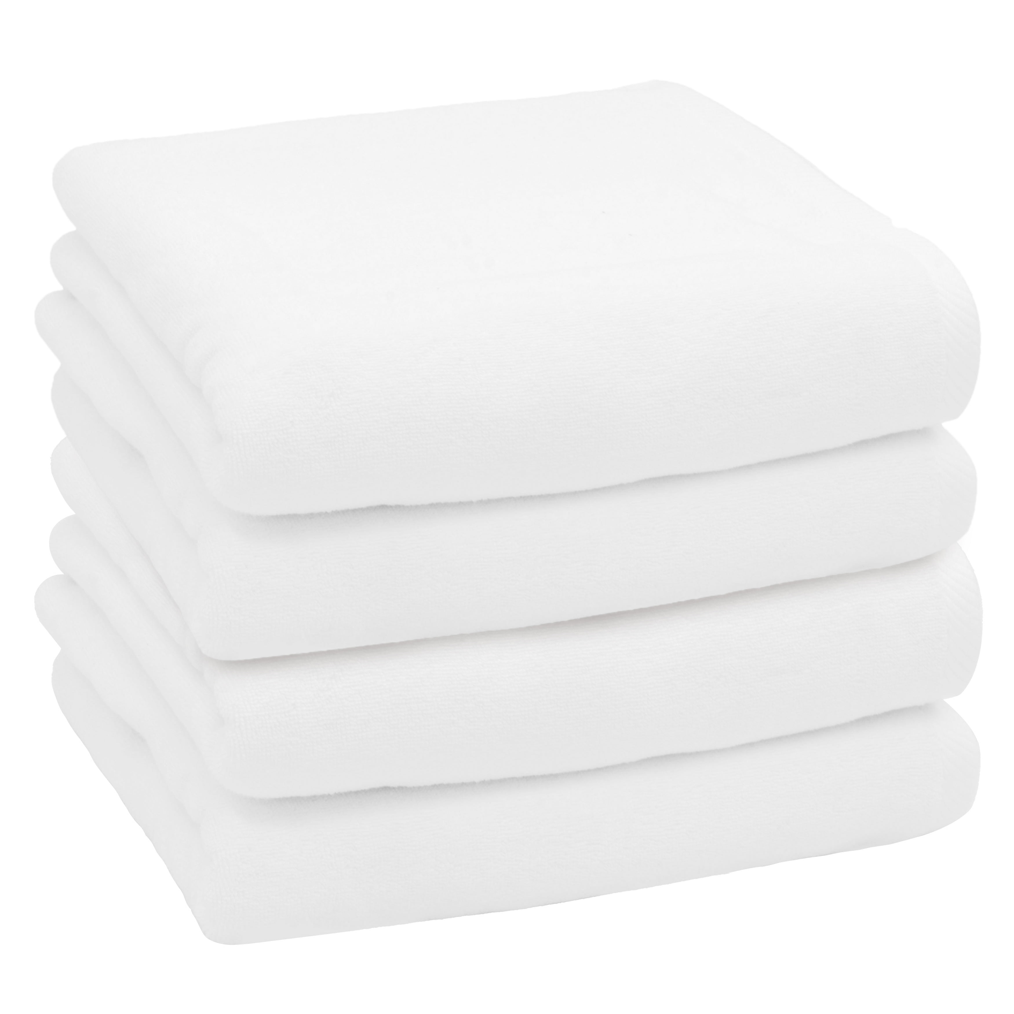 White Turkish Cotton Bath Sheet Set of Four