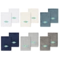 thumbnail image 1 of Linum Home Textiles 100% Turkish Cotton Feliz 2PC Embellished Washcloth Set, Multi, 1 of 3
