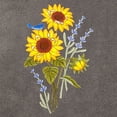 thumbnail image 1 of Linum Home Textiles 100% Turkish Cotton Girasol 4PC Embellished Towel Set, Gray, 1 of 5