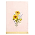 thumbnail image 1 of Linum Home Textiles 100% Turkish Cotton Girasol 4PC Embellished Towel Set, Pink, 1 of 5