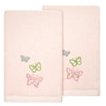 thumbnail image 1 of Linum Home Textiles 100% Turkish Cotton Mariposa 2PC Embellished Fingertip Towel Set, 1 of 3