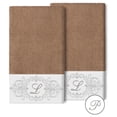 thumbnail image 1 of Linum Home Textiles 100% Turkish Cotton Monica 2PC Embellished Bath Towel Set, 1 of 3