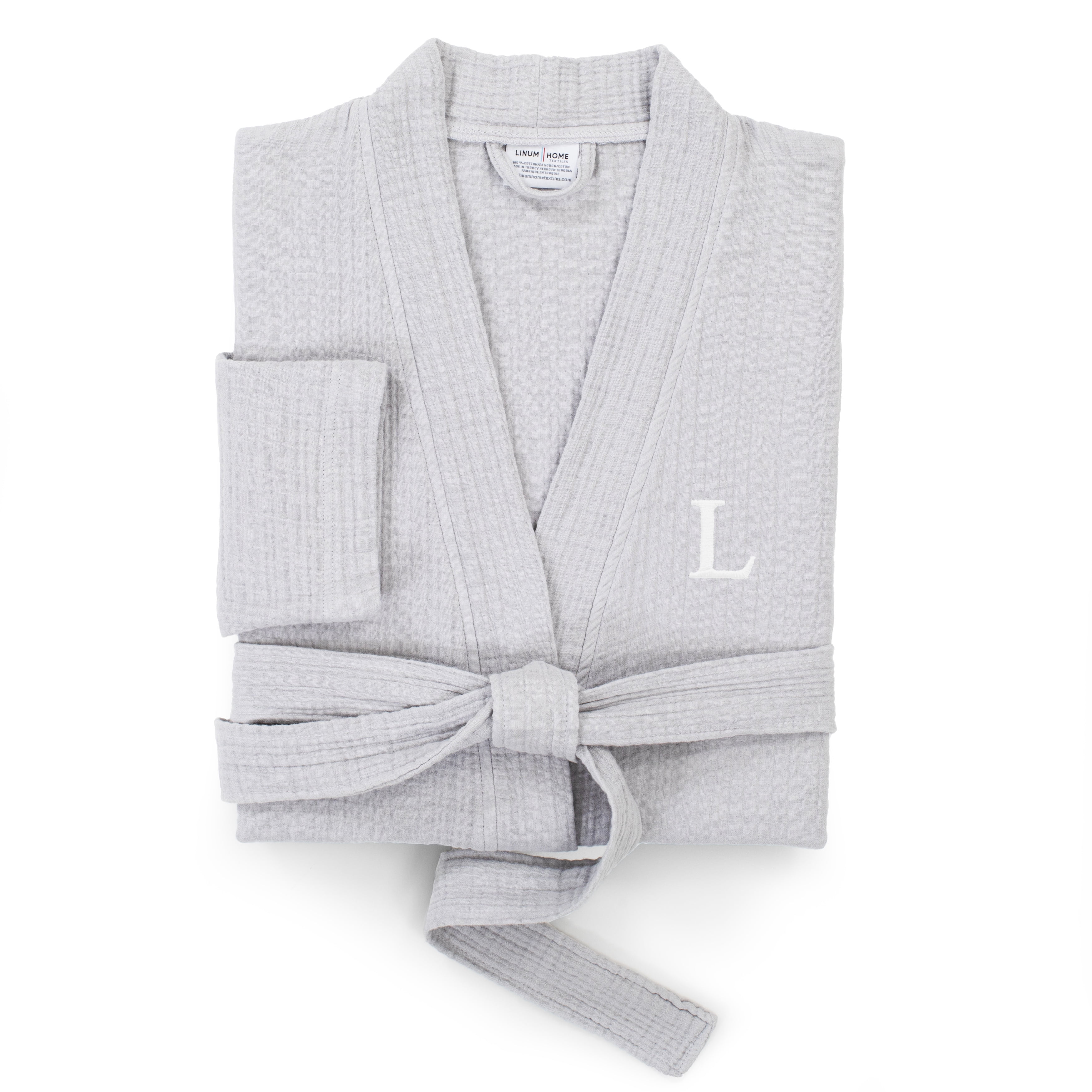Linum Home Textiles 100% Turkish Cotton Smyrna Personalized Hotel/Spa Luxury Robes