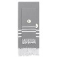 thumbnail image 1 of Linum Home Textiles 2 Piece Turkish Cotton Personalized Alara Pestemal Beach/Hand Towels, 70" x 38", Gray, 1 of 3