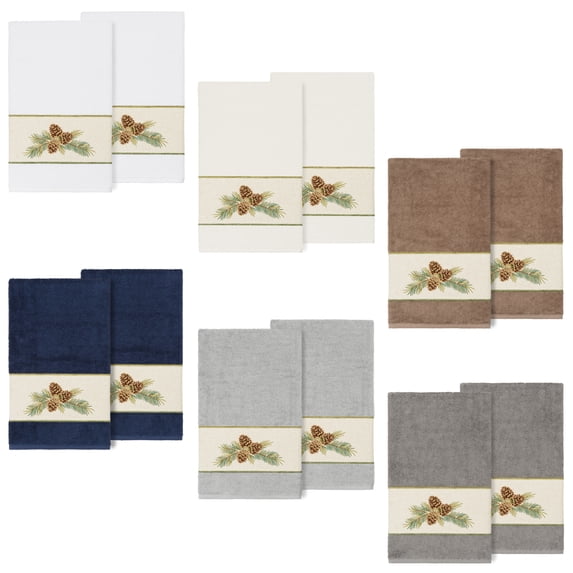 Linum Home Textiles 2-Pieces Nature Turkish Cotton Bath Towels, 27" x 54", Gray