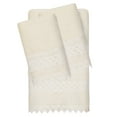 thumbnail image 1 of Linum Home Textiles 3 Piece Turkish Cotton Embellished Bath Towel Set, off-White, 1 of 3