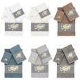 thumbnail image 1 of Linum Home Textiles 3 Pieces Texture/Embroidery Cotton Bath Towel, 54" x 27", Brown, 1 of 9