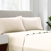 Linum Home Textiles 400 Thread Count Off-White Cotton Sheet Sets, King, 4 Pieces