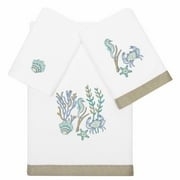 Linum Home Textiles Aaron Turkish Cotton 3 Piece Embellished Towel Set