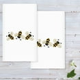 thumbnail image 1 of Linum Home Textiles Bee Dance - Embroidered Luxury 100% Turkish Cotton Hand Towels (Set of 2), 1 of 3
